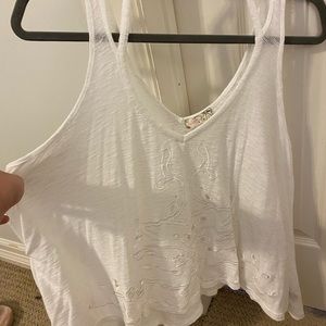 Free people eyelet tank top